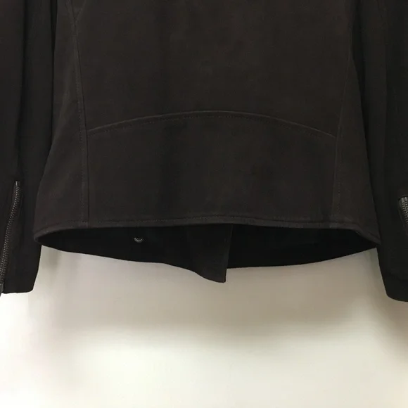 REBECCA MINKOFF SOFT Goatskin Leather Biker Moto Jacket - Picture 9 of 10